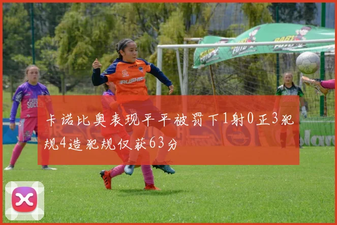 卡诺比奥表现平平被罚下1射0正3犯规4造犯规仅获63分